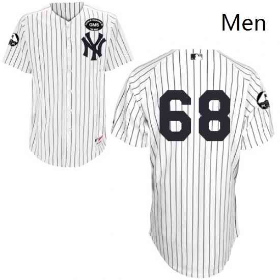 Mens Majestic New York Yankees 68 Dellin Betances Replica White GMS The Boss MLB Jersey